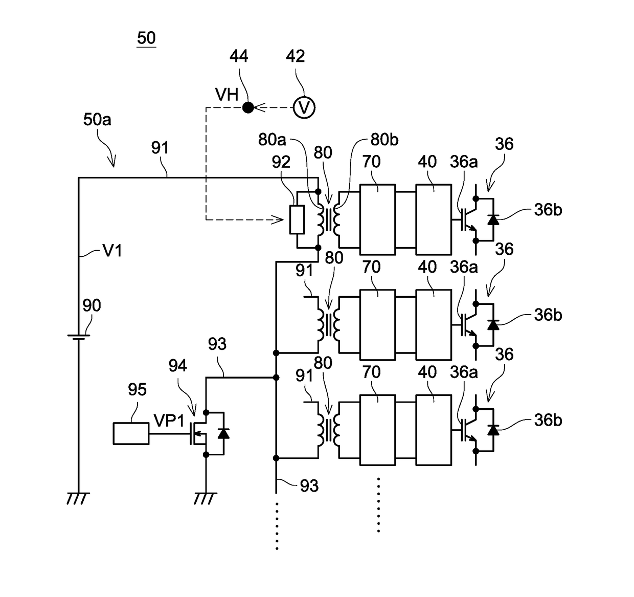 Gate voltage control device