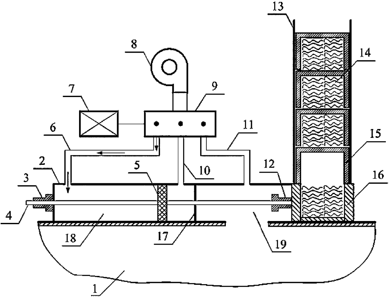 Testing fiber feeding device of heat exchanger