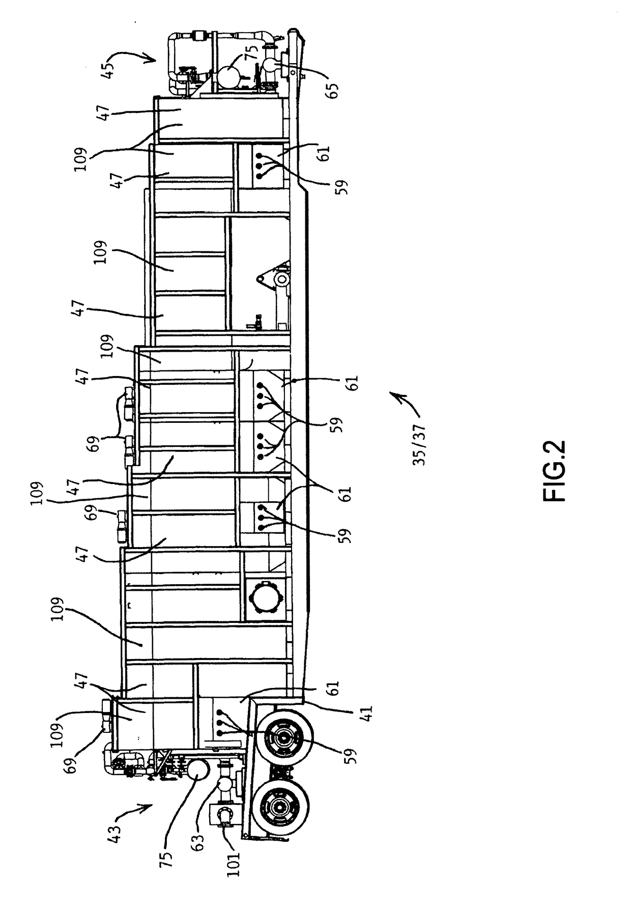 Liquid treatment station including plural mobile units and methods for operation thereof