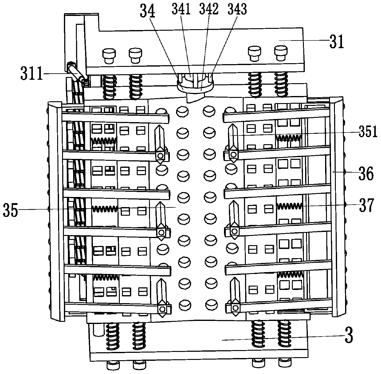 Muddy ground area water supply and drainage pipeline burying device