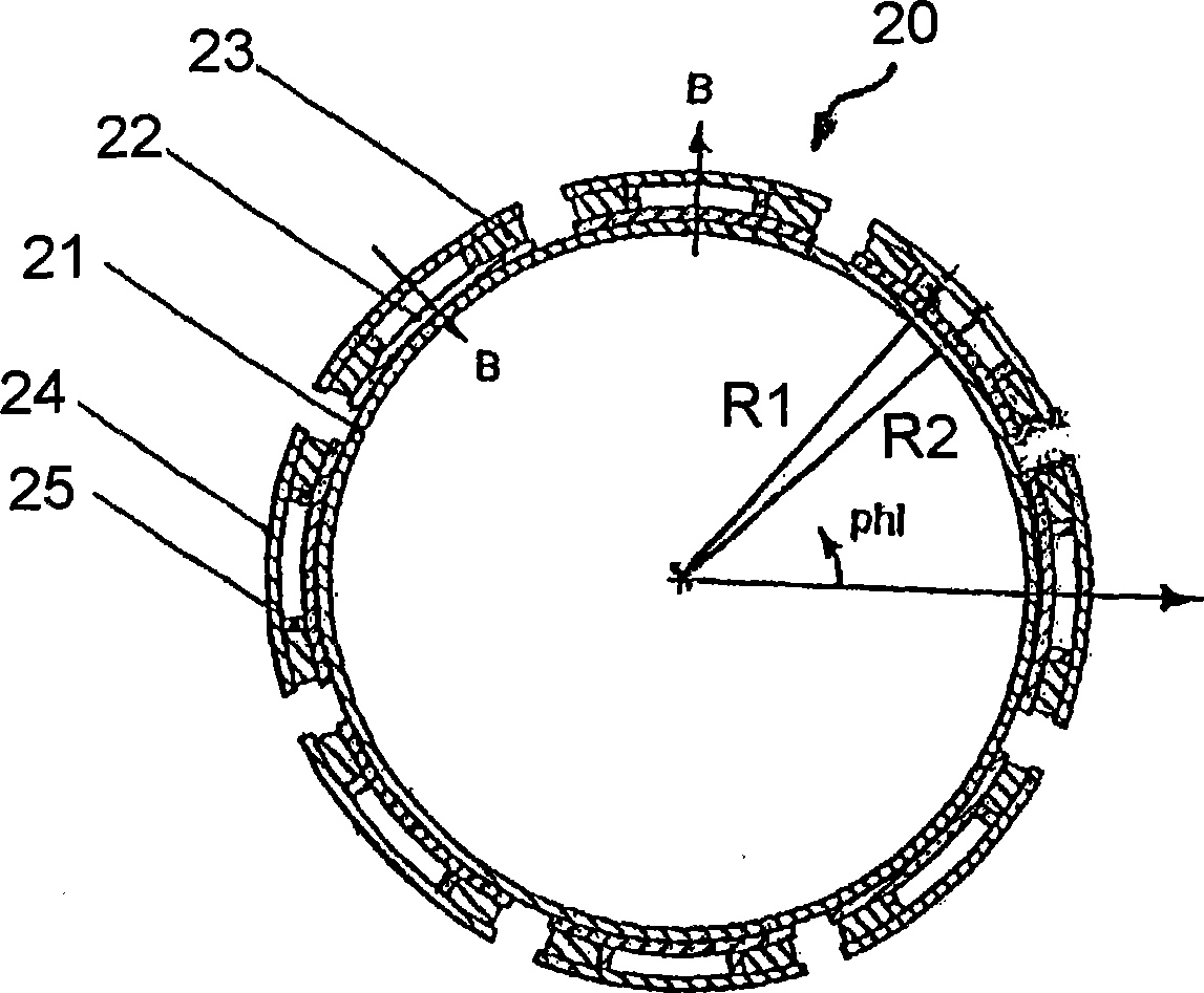 Winding form for winding a saddle coil