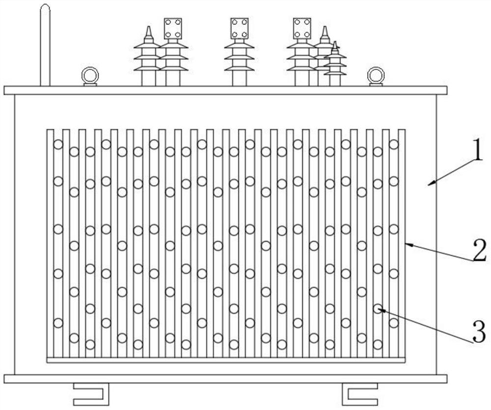 Local high-temperature optical change self-reminding type transformer