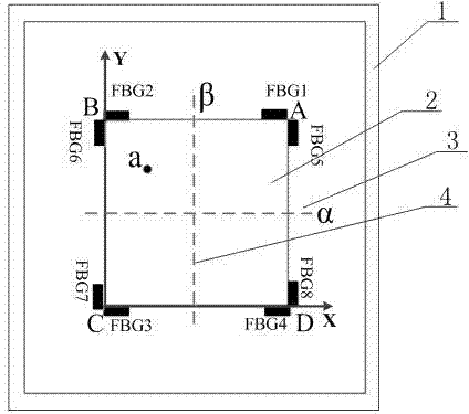 Plate structure impact monitoring method based on fractal theory