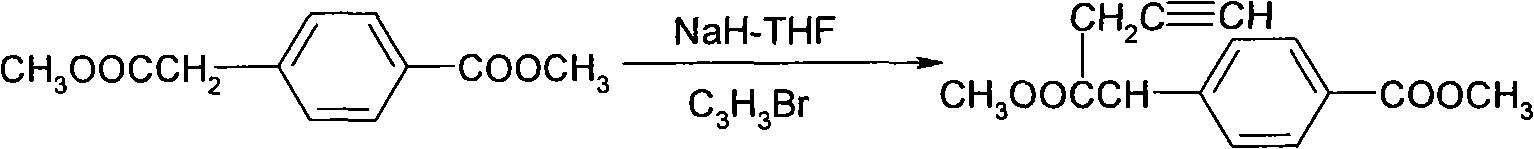 Preparation method of 2-aryl-pentyne-4-olic acid ester compounds