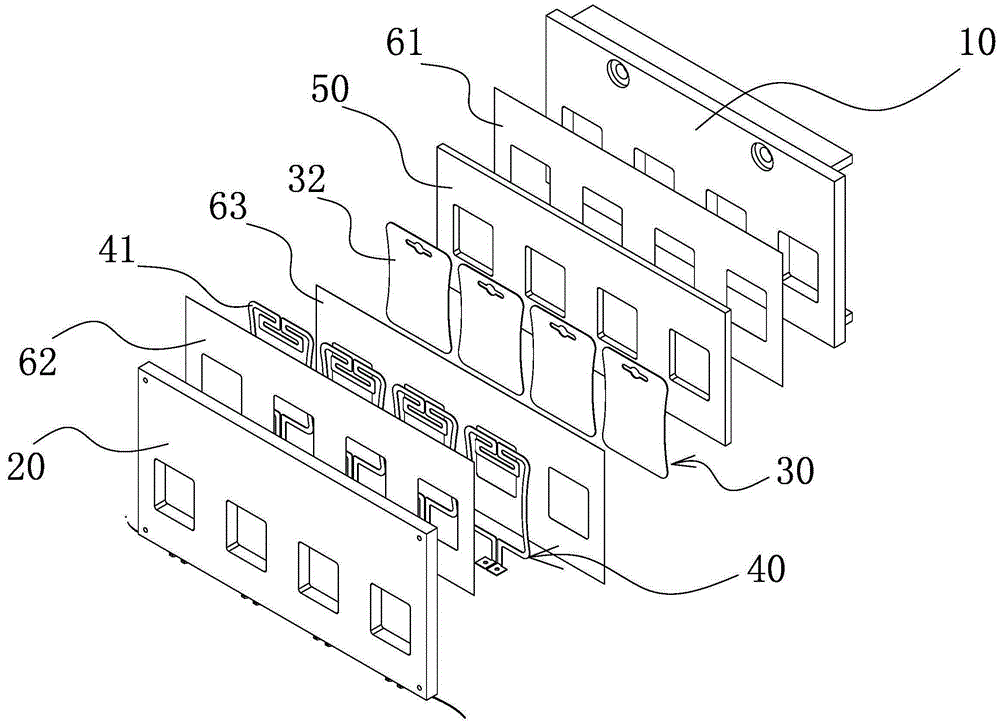 Battery package heat-seal device