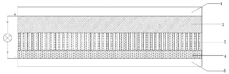 Preparation method of blanket type light anode for dye sensitized solar cell