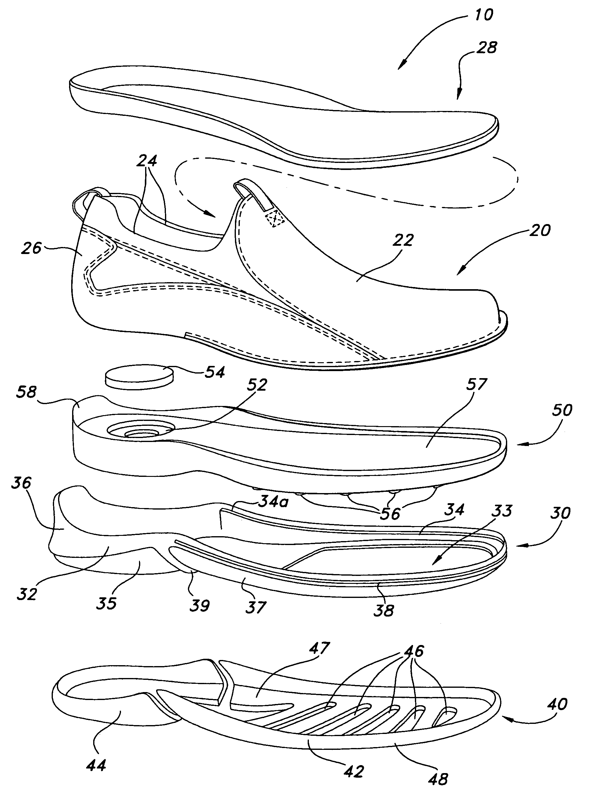 Footwear construction and related method of manufacture