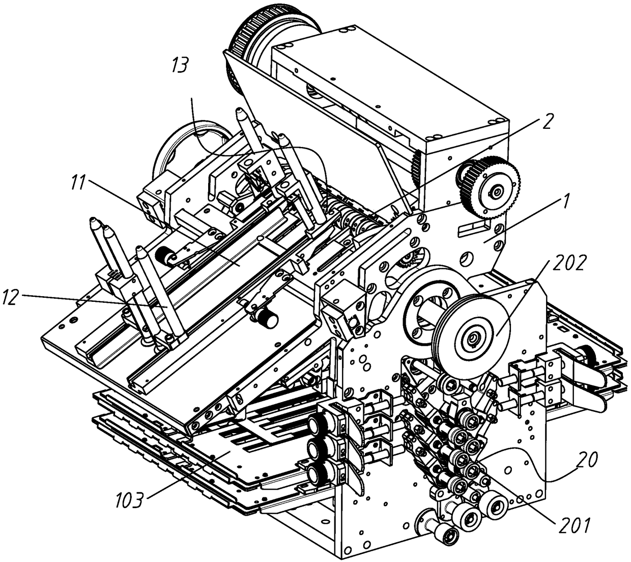 High-speed paper drawing mechanism, paper feeding mechanism and jamming removal mechanism as well as high-speed paper folding machine