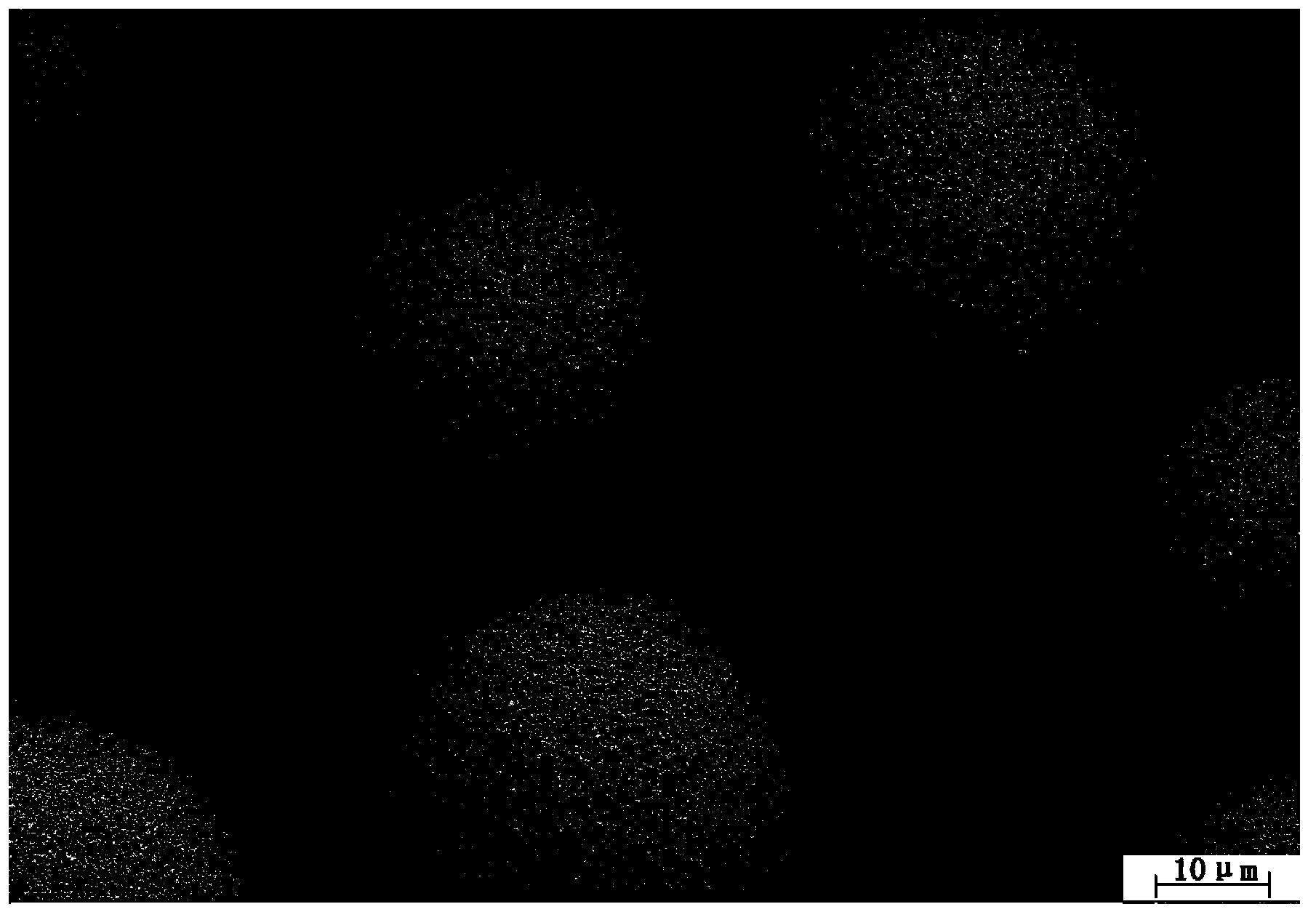 Plasma-etching-resistant granulated yttrium oxide for hot spraying and preparation method thereof