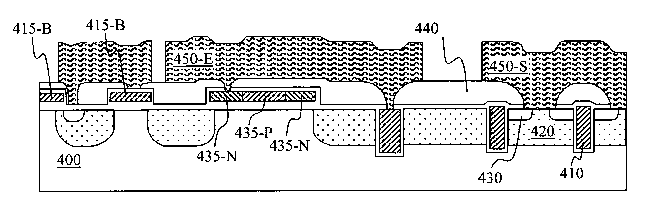 Reduced mask configuration for power MOSFETs with electrostatic discharge (ESD) circuit protection