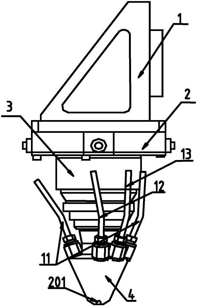 Powder feeding device and using method thereof