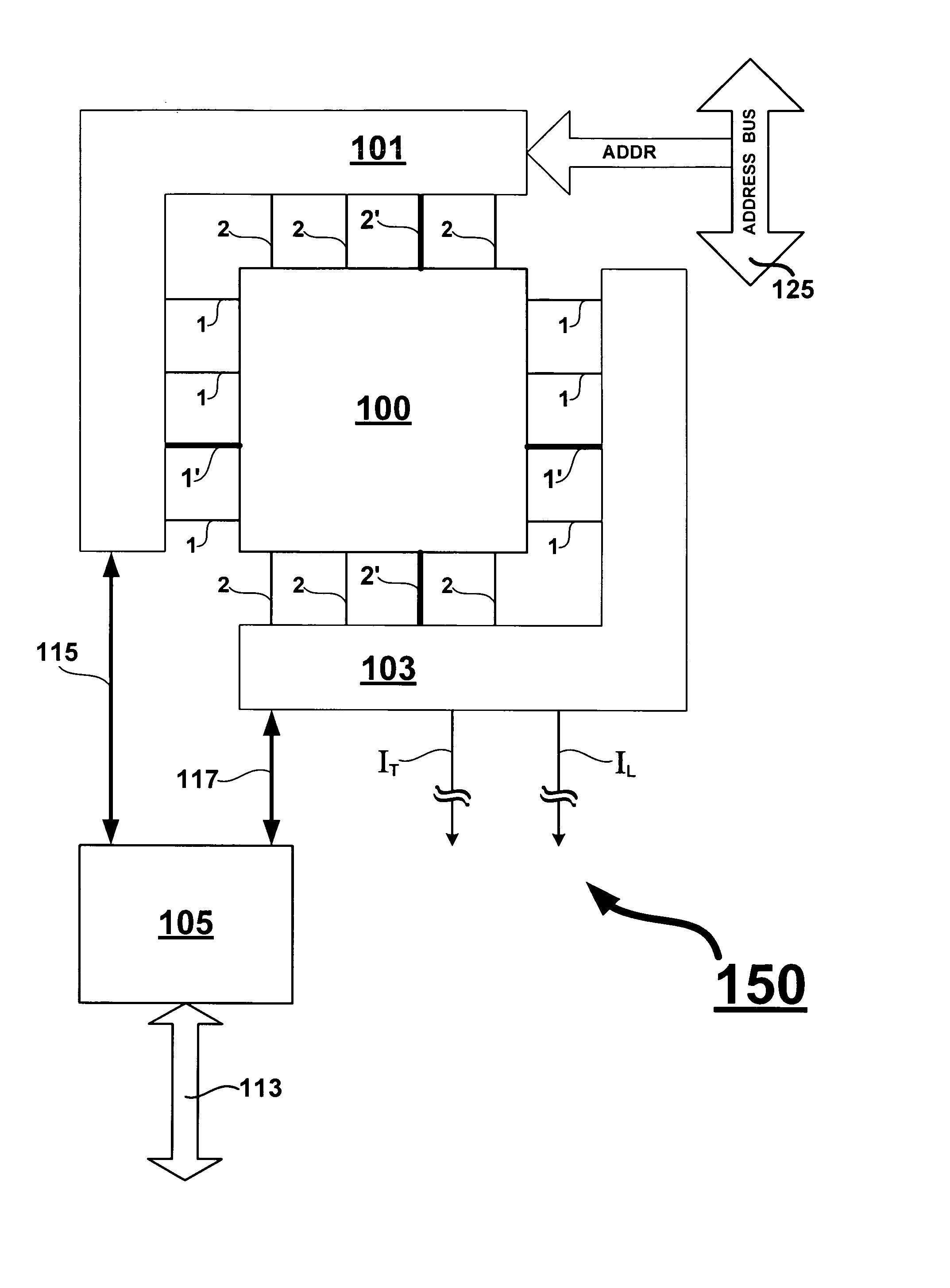 Sensing a signal in a two-terminal memory array having leakage current