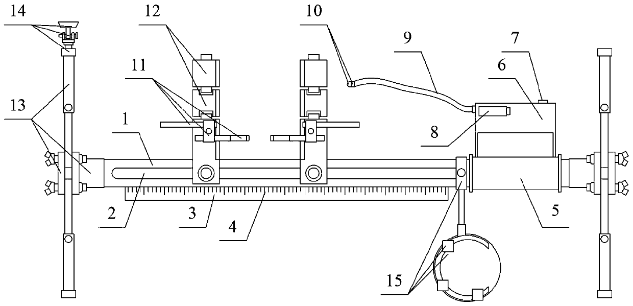 Adjustable thoracic cavity distraction device for thoracic surgery department