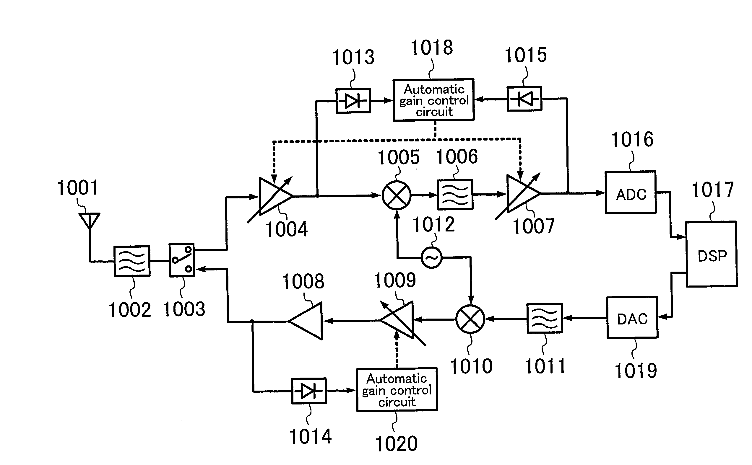 High frequency power detector circuit and radio communication device