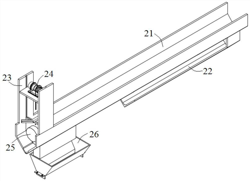 Automatic detecting, stacking and storing integrated production line and method for machine tool discharging drill bits