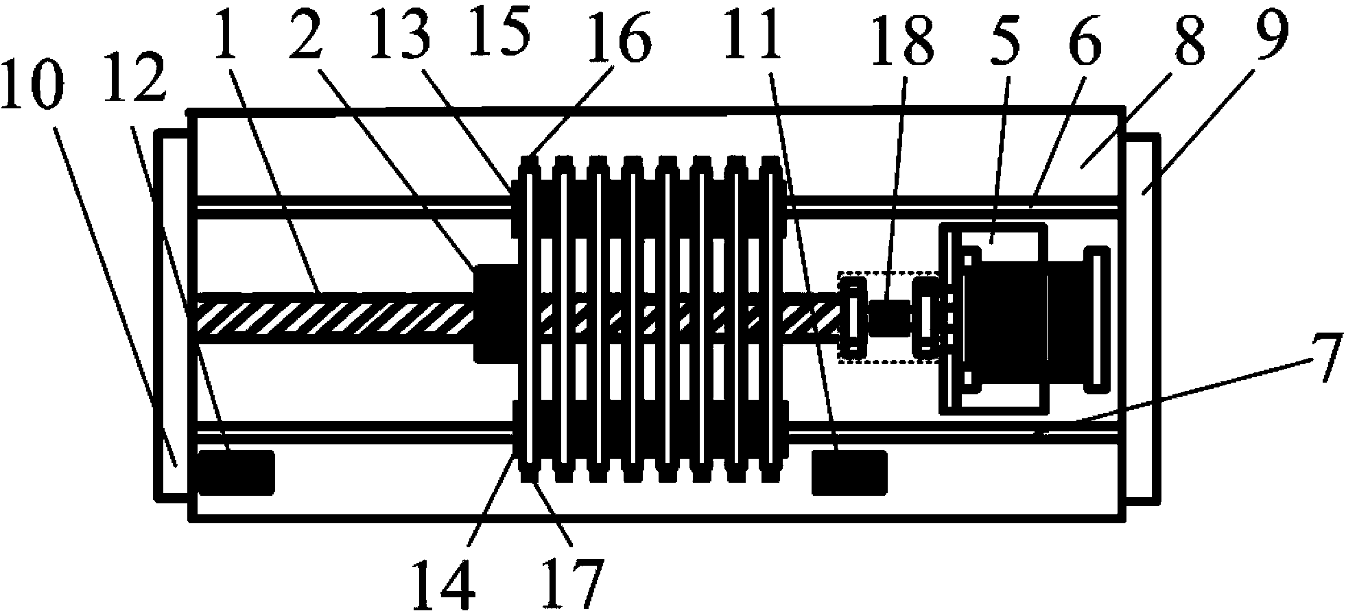 Center-of-gravity regulating device applied to underwater robotic dolphin