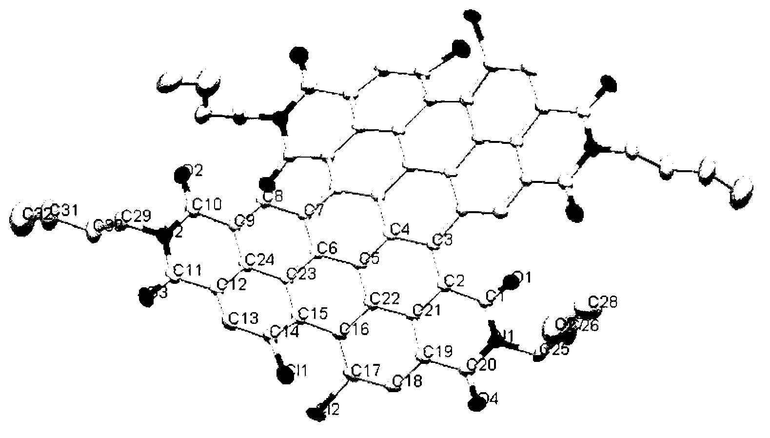 Method for preparing binary perylene diimide derivative efficiently