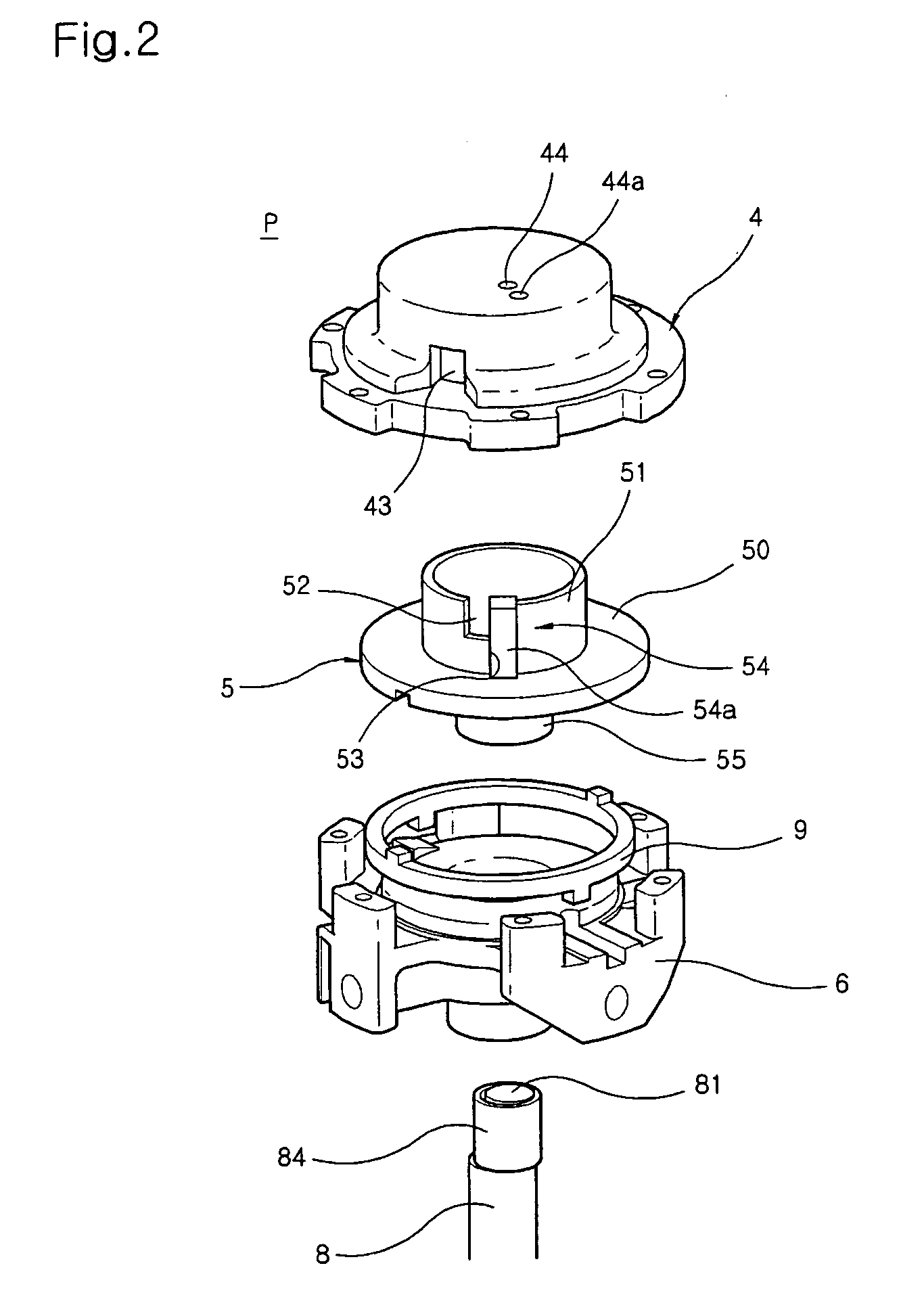 Compression unit of orbiting vane compressor