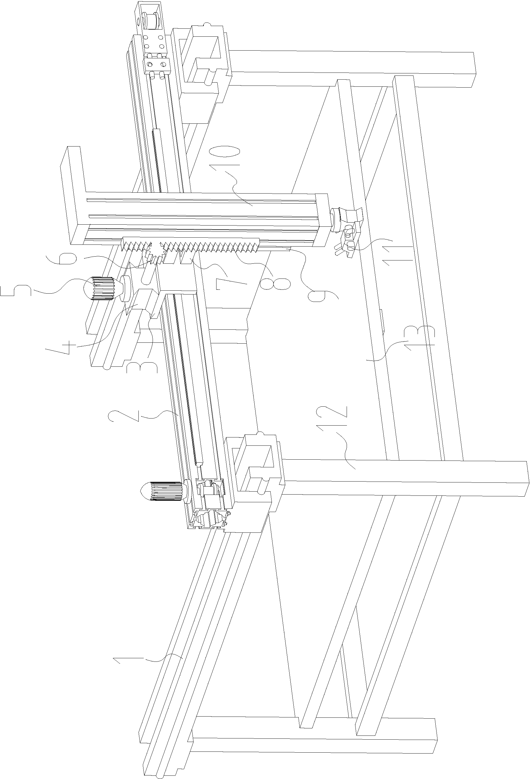 Transmission self-locking device for rotary Z shaft of spray-painting device