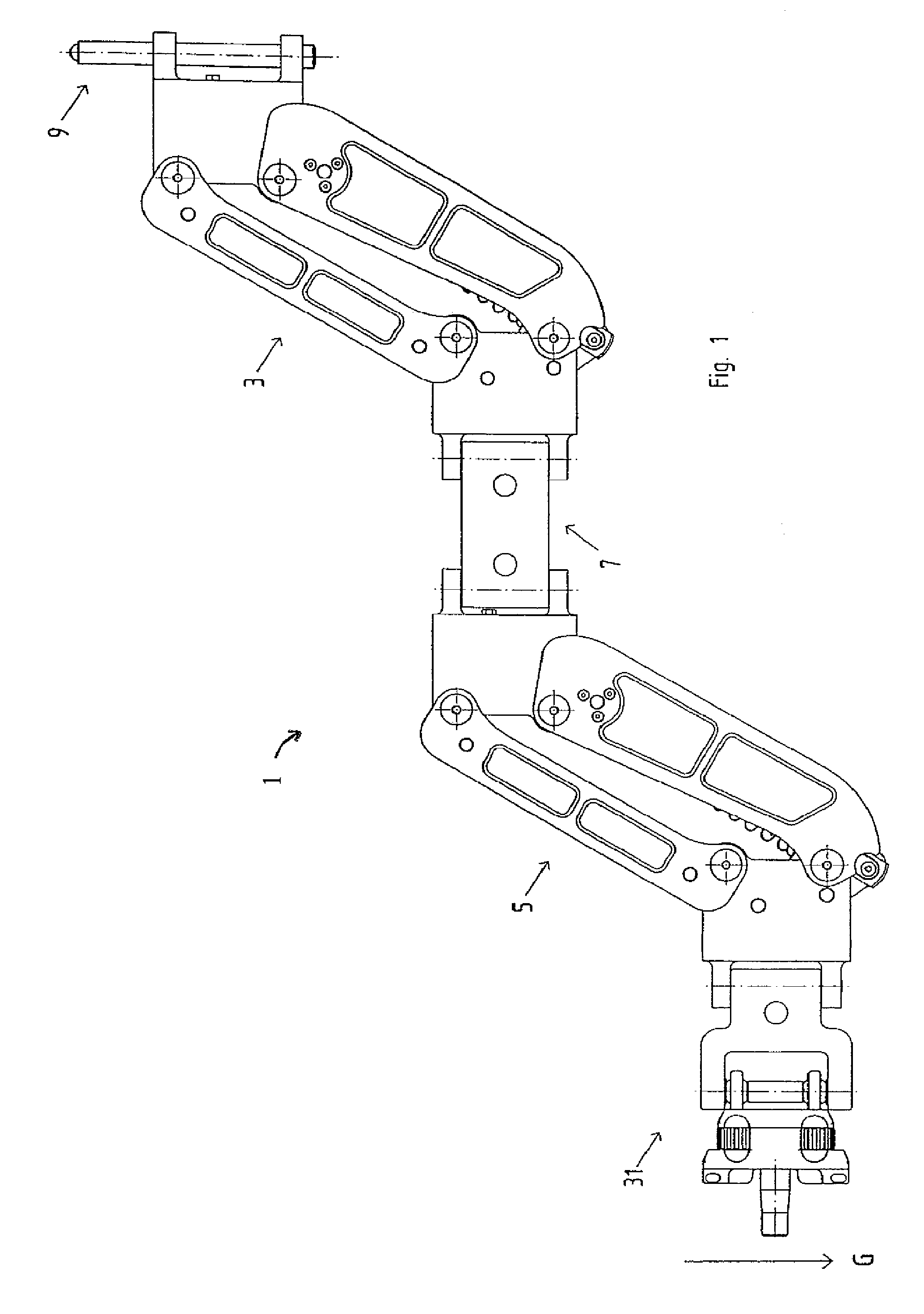 Spring arm and body support