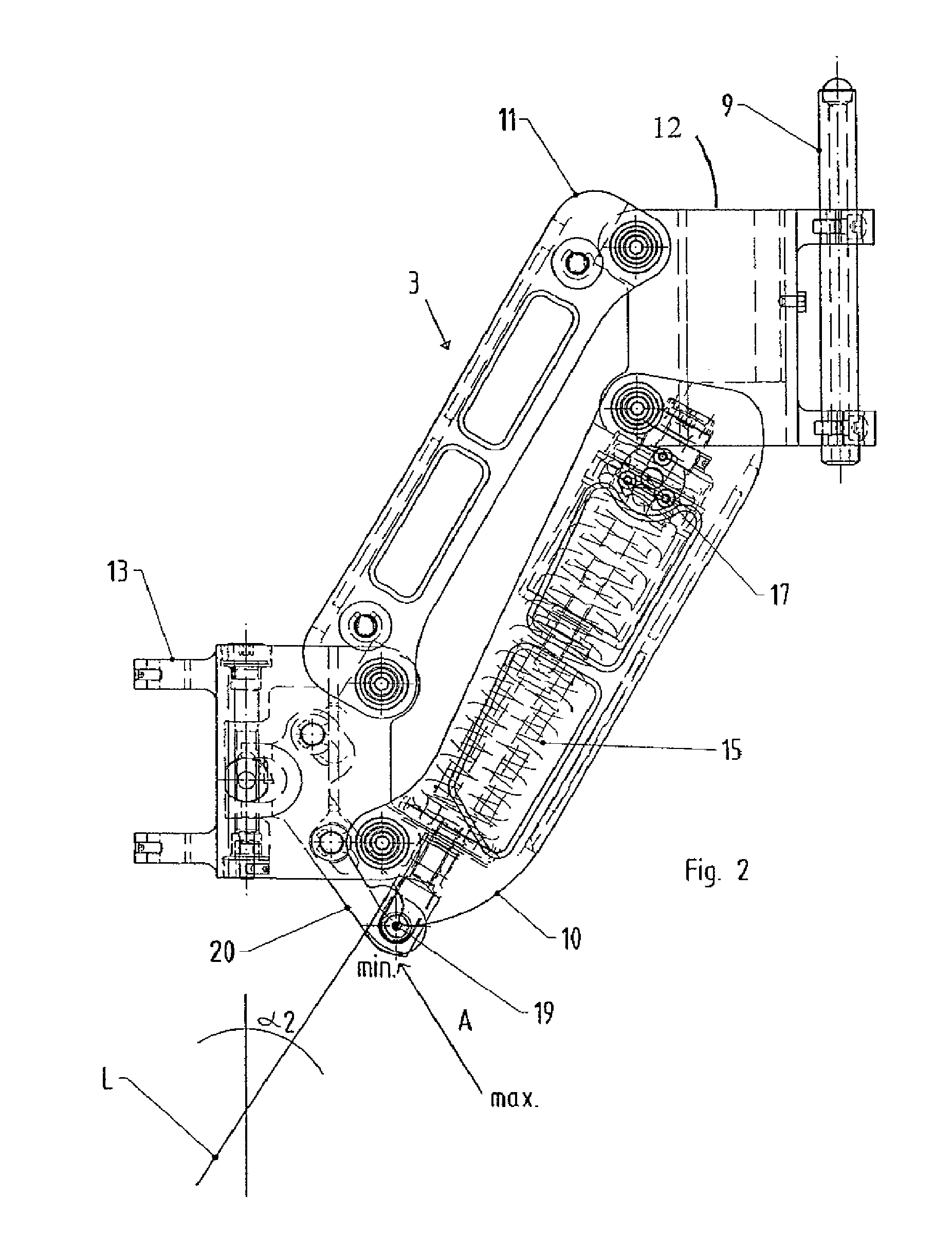 Spring arm and body support