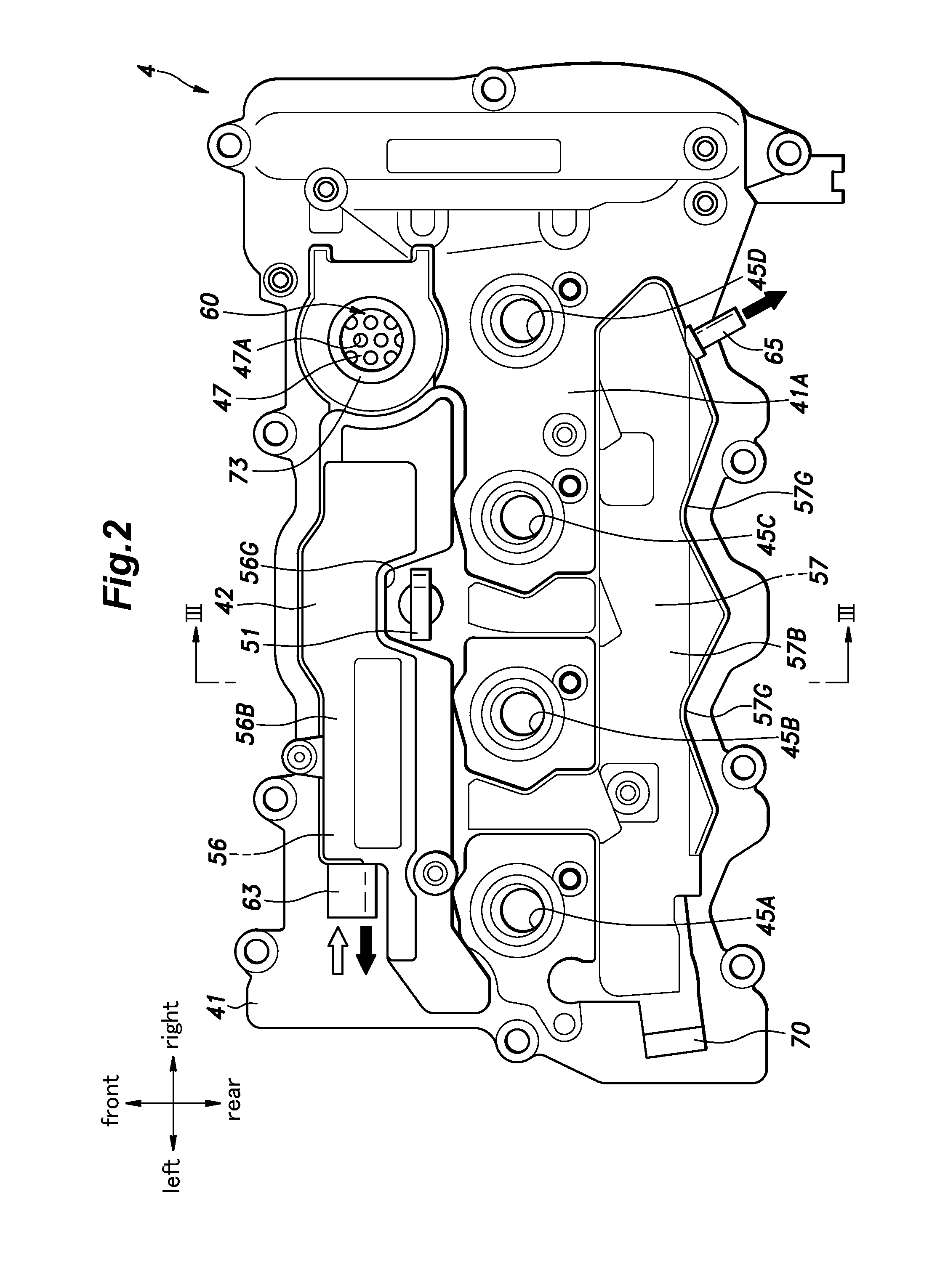 Oil separation device for internal combustion engine