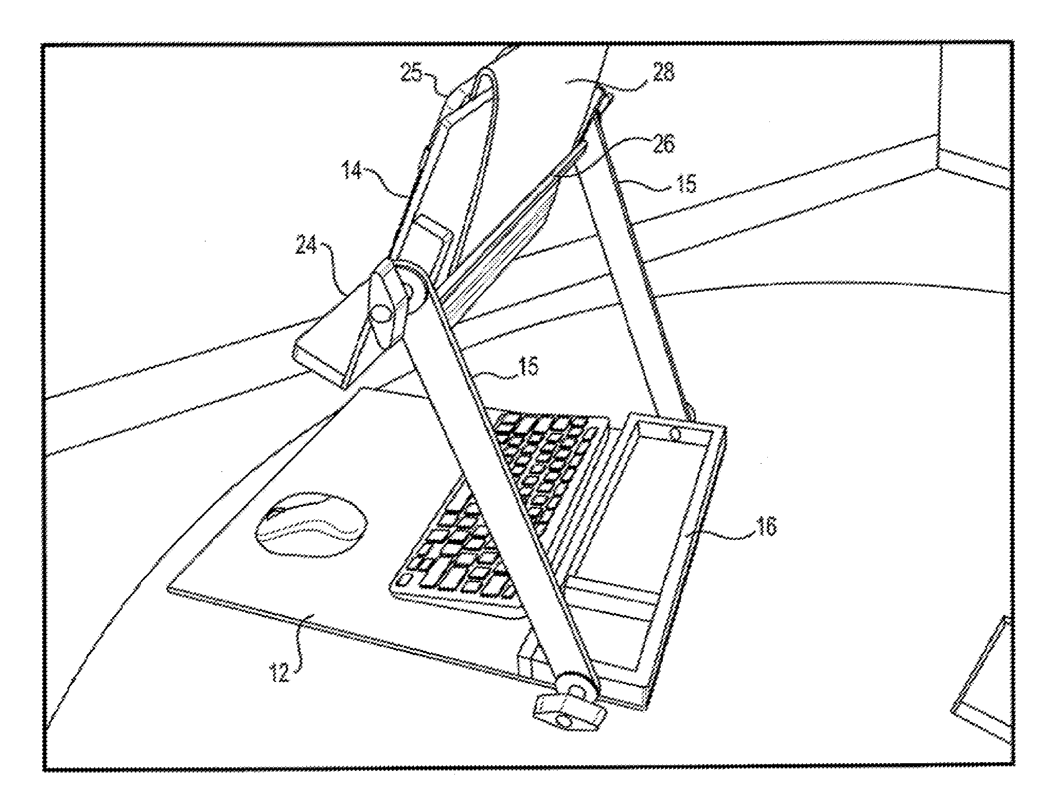 Portable, foldable work table