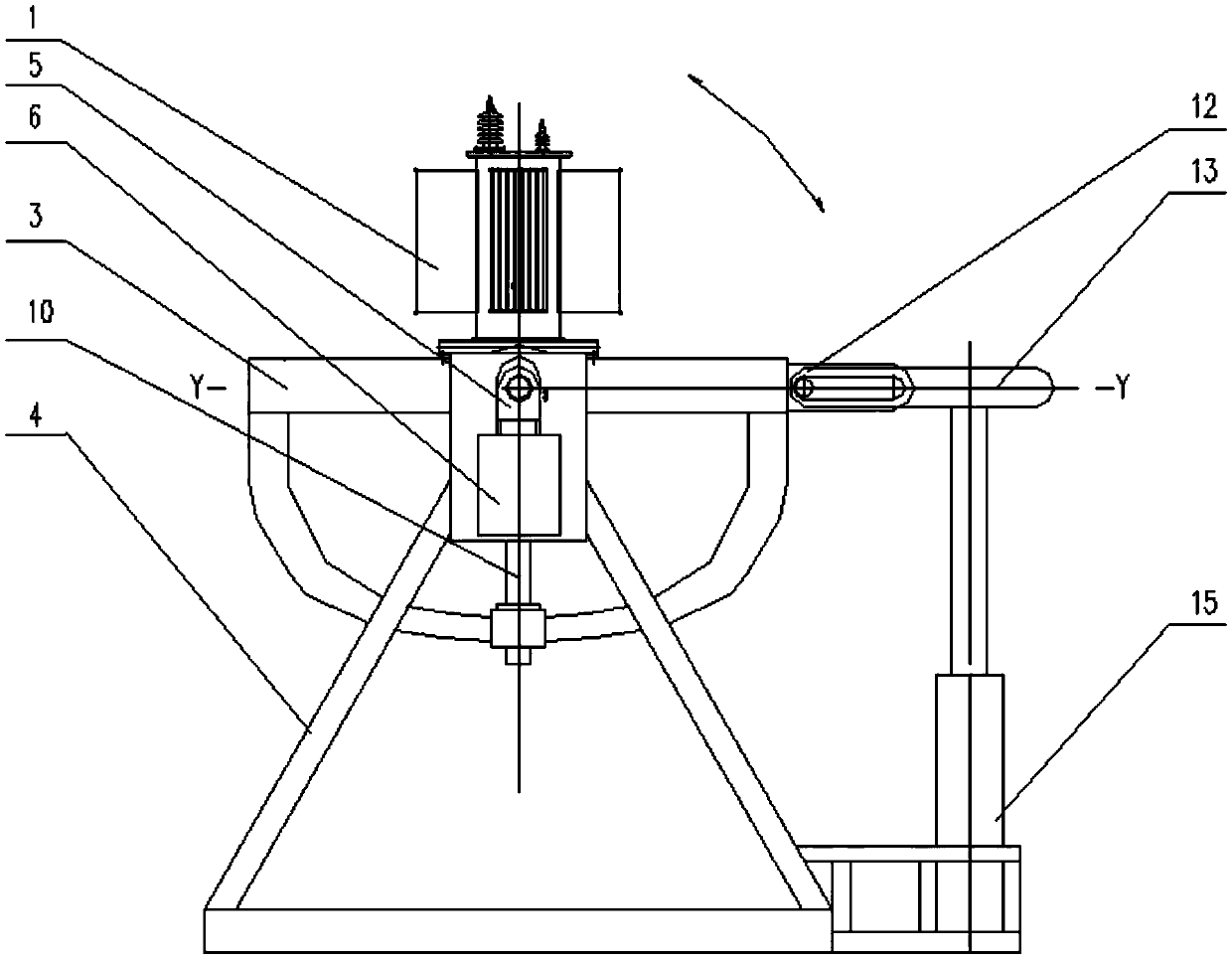 Transformer simulative transportation testbed and application thereof