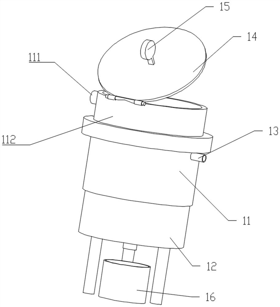 Tar removing device for carbon-carbon composite material production