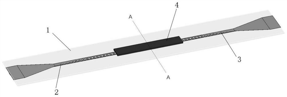 Non-reciprocal ferrite phase shifter based on artificial surface plasmon transmission line