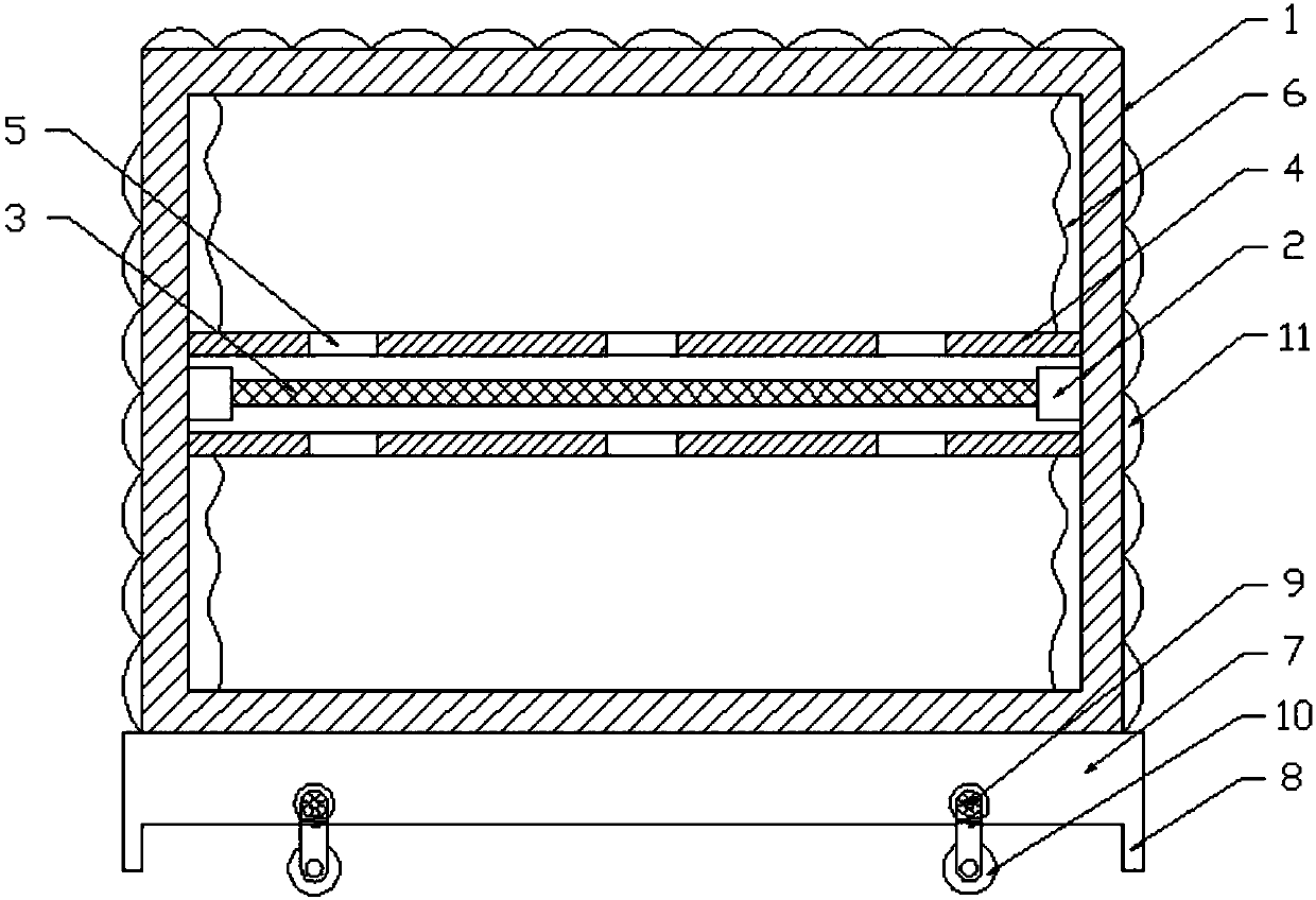 Stackable logistics box with heat insulation function