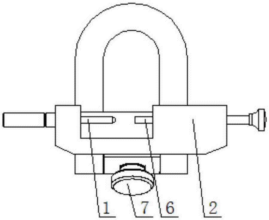 Special detection device for detecting double-hole concentricity of sewing machine positioning block