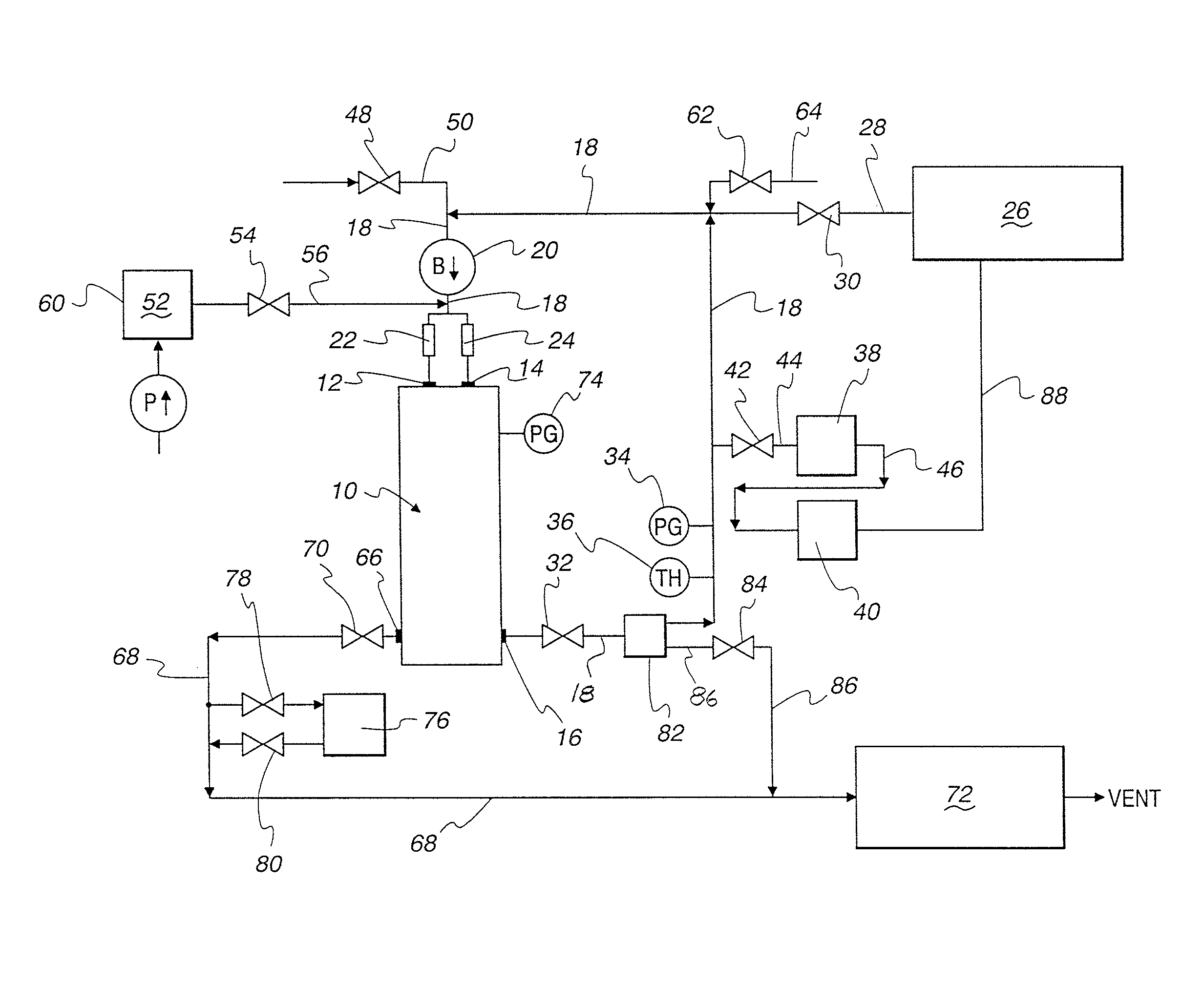 Sterilization system for a blow/fill/seal machine