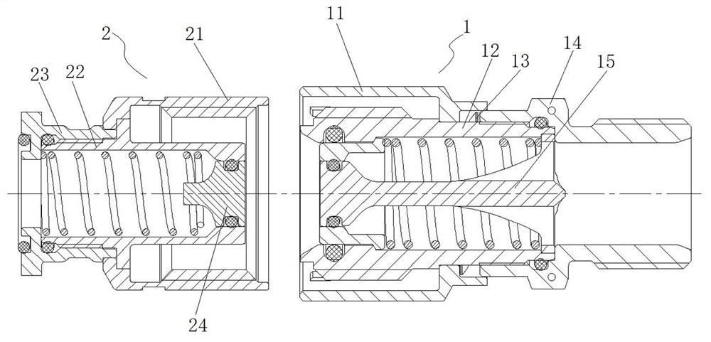 A fluid connector assembly and its connector, adapter connector