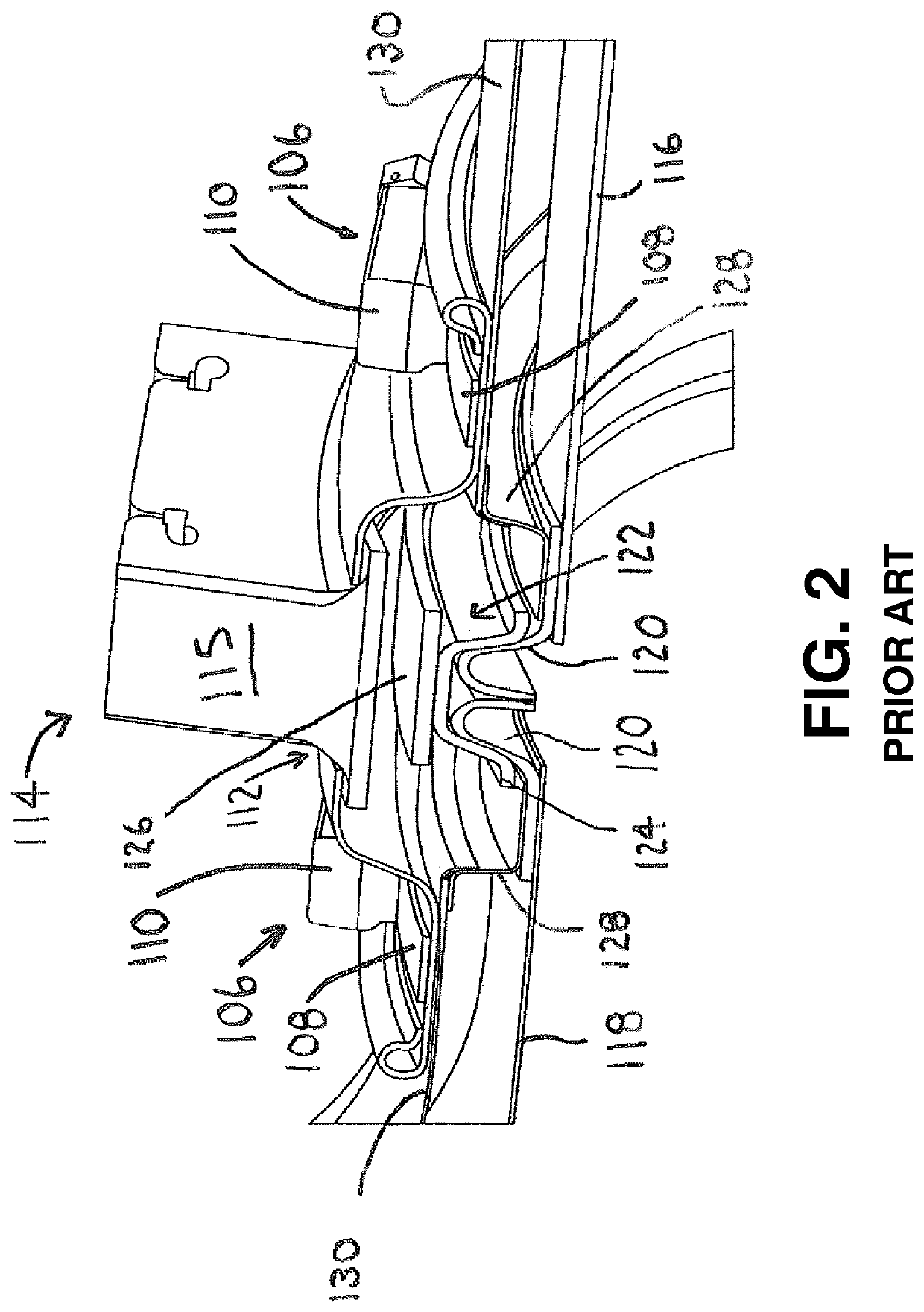 Joint cover with improved manifold block for duct leak detection system