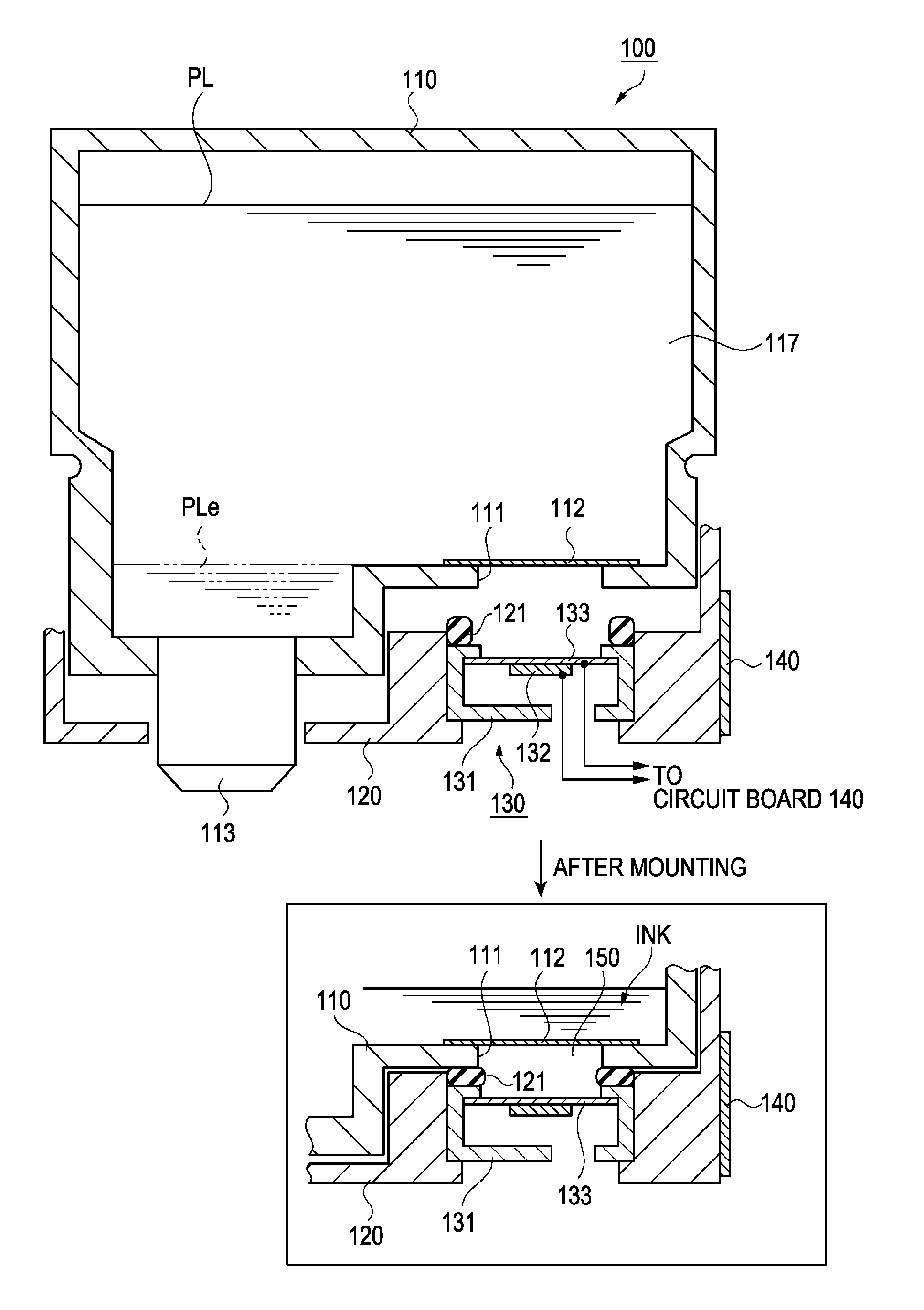 Liquid storage container and liquid storage body-receiving mamber