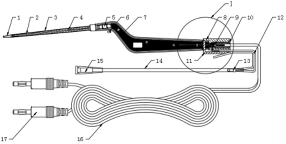 A bipolar ablation electrode