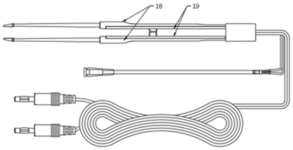 A bipolar ablation electrode