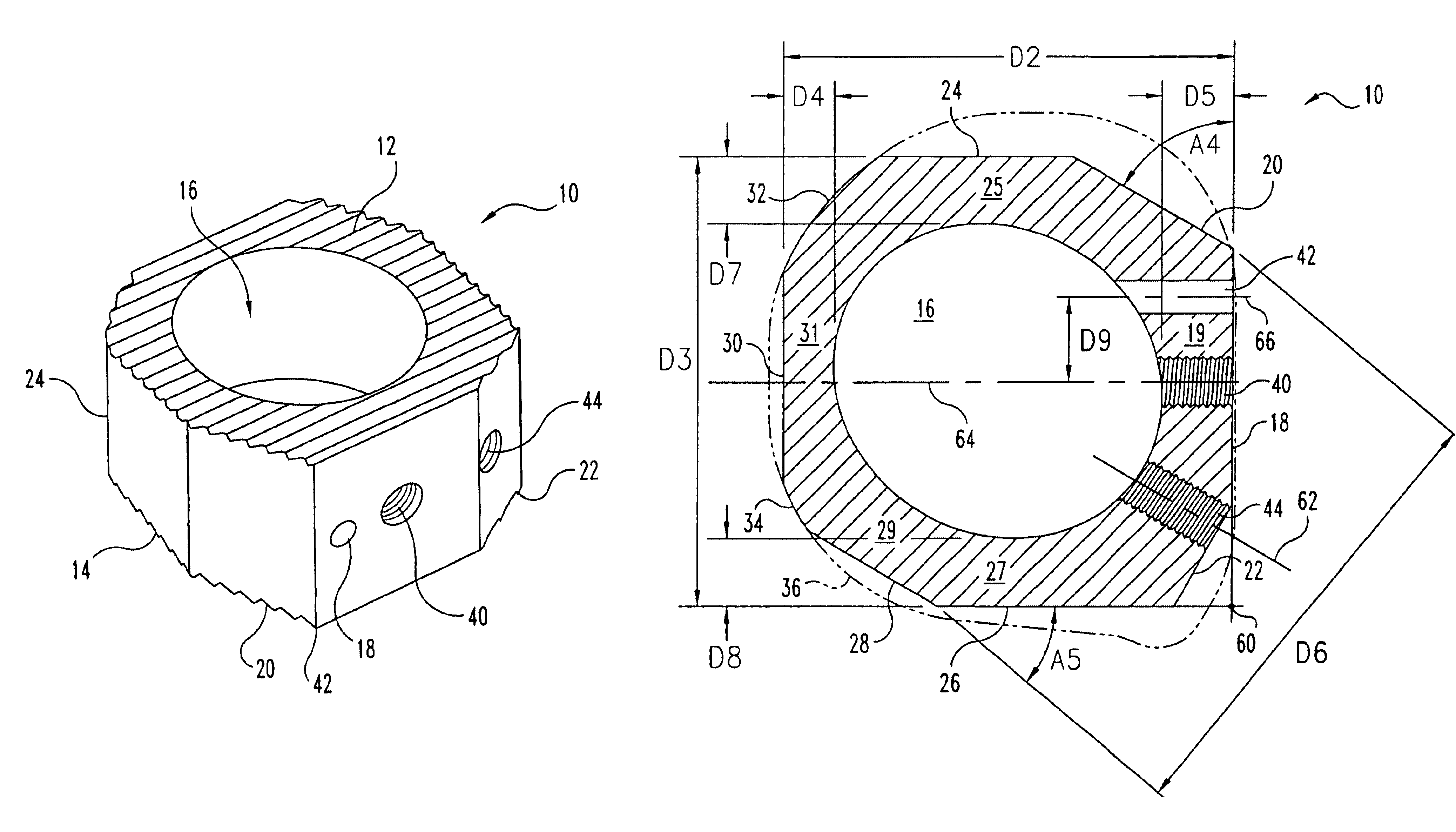 Anterior impacted bone graft and driver instruments