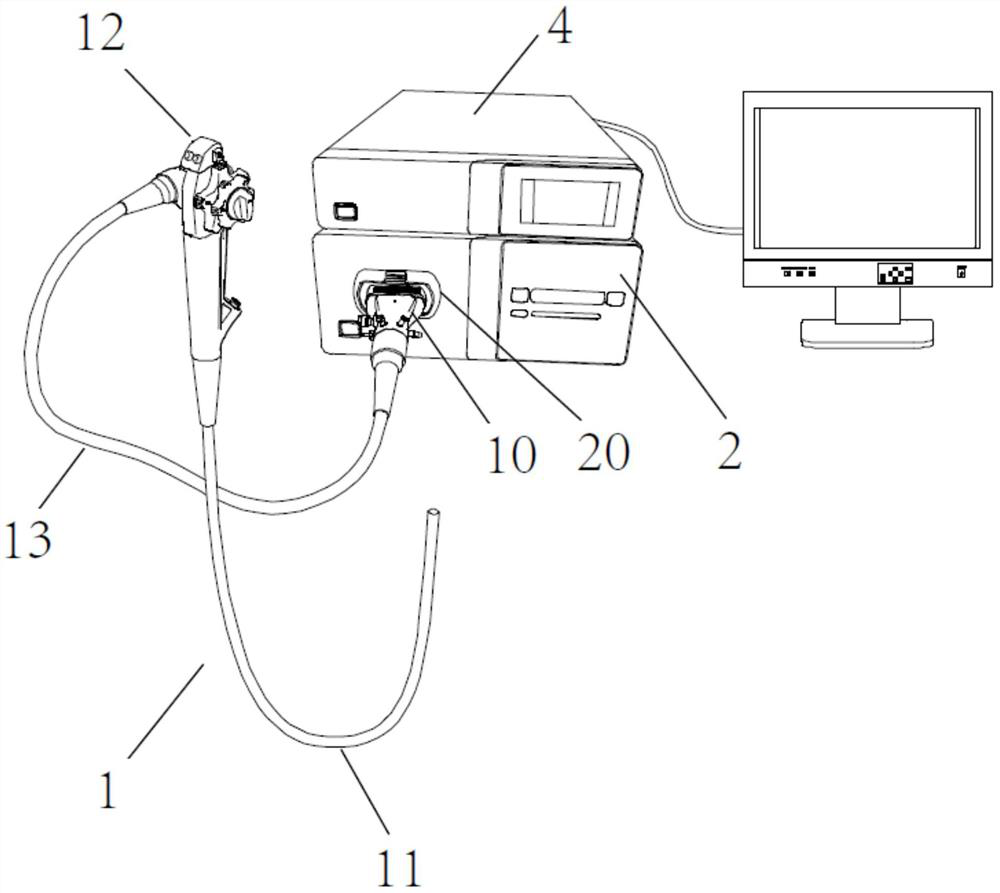 Connector heads, connector housings, connection systems, light source units and endoscopes