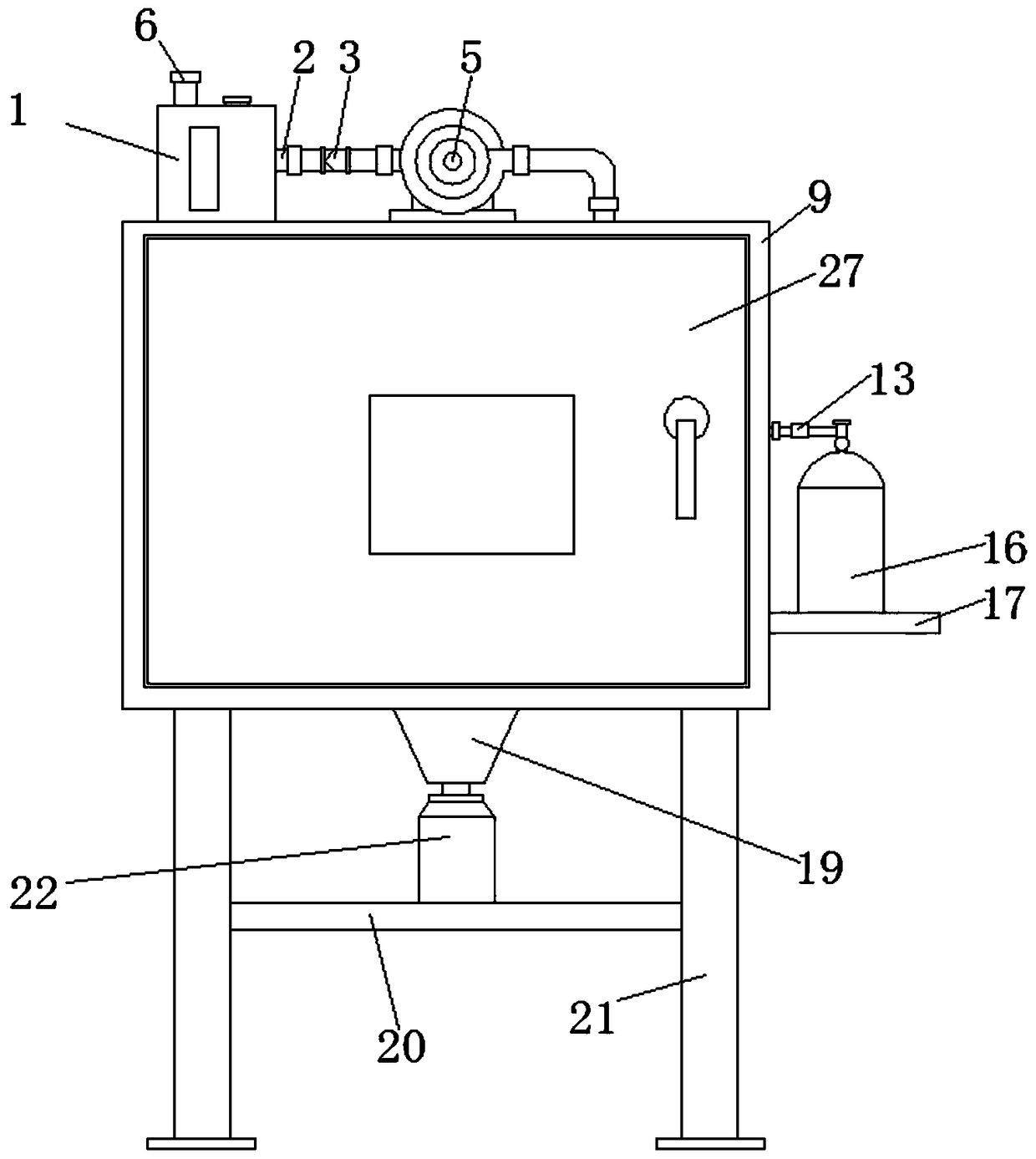 Controllable discharge safety automatic disassembly device for waste hard shell lithium ion power battery