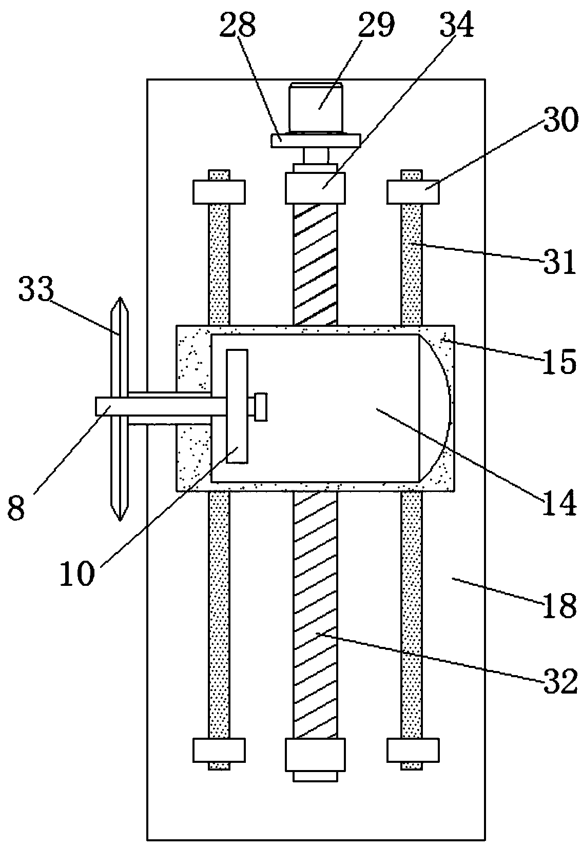 Controllable discharge safety automatic disassembly device for waste hard shell lithium ion power battery