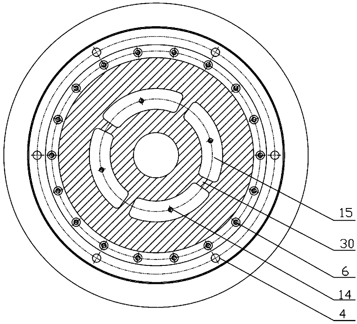 Liquid-spraying online dynamic balancing terminal suitable for large outer diameter external thread grinder spindle