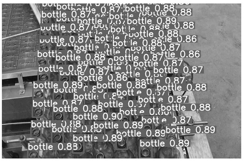 Glass bottle tracking and counting system