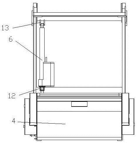 Automatic dustbin dumping device of sweeper