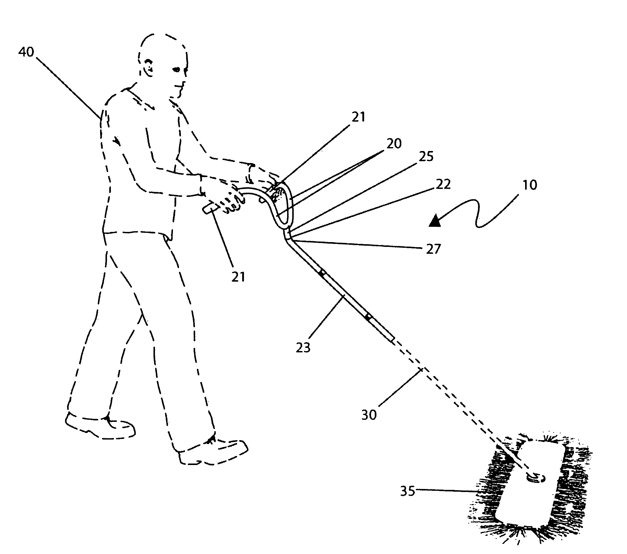 Dual handle attachment for a single handle floor cleaning appliance and conversion method thereof