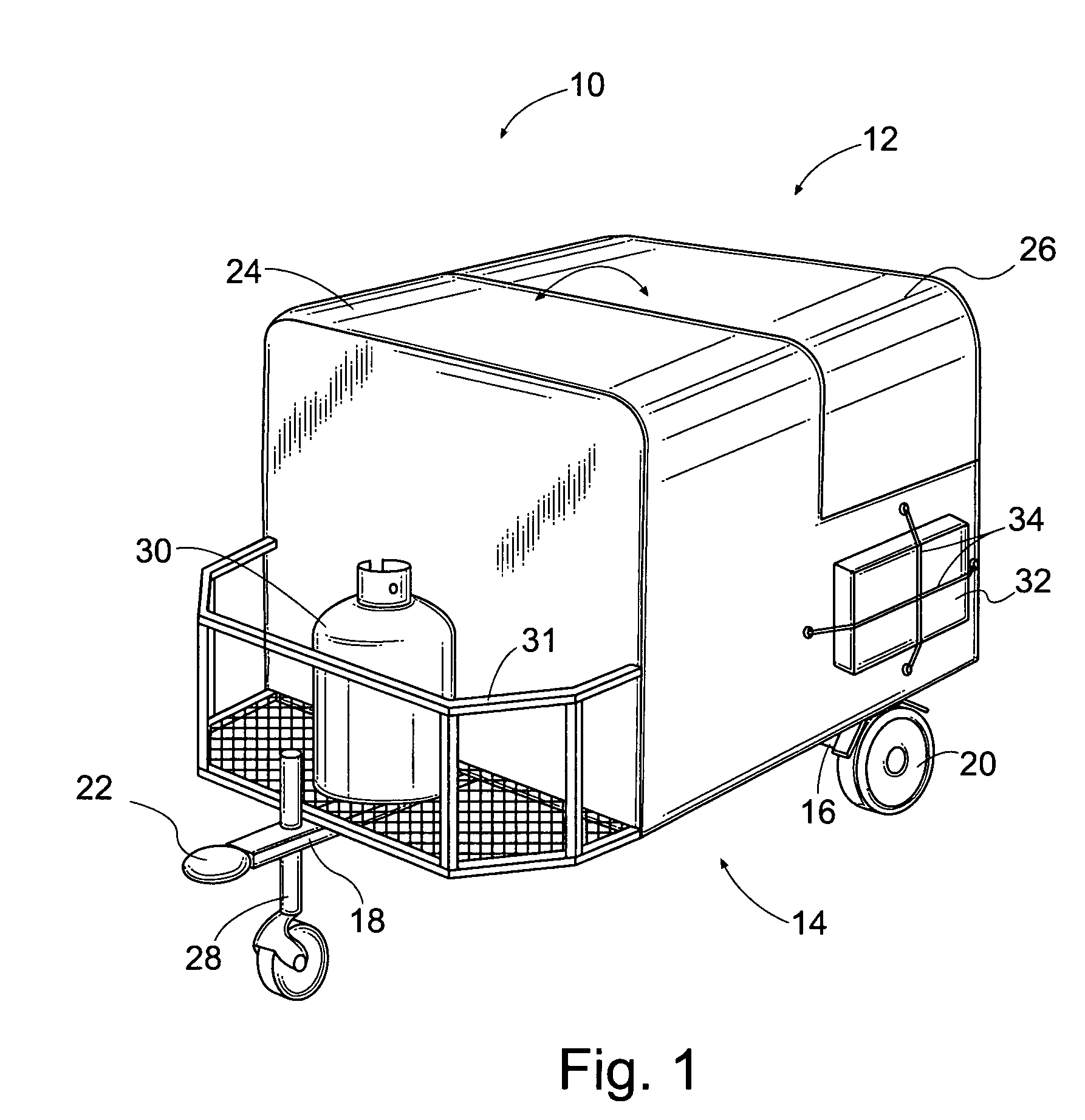 Mobile camping facility and method for constructing same