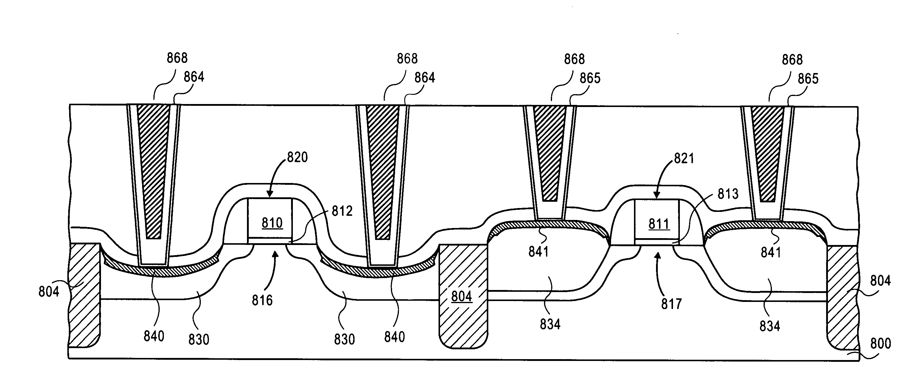 Tuned tensile stress low resistivity slot contact structure for n-type transistor performance enhancement