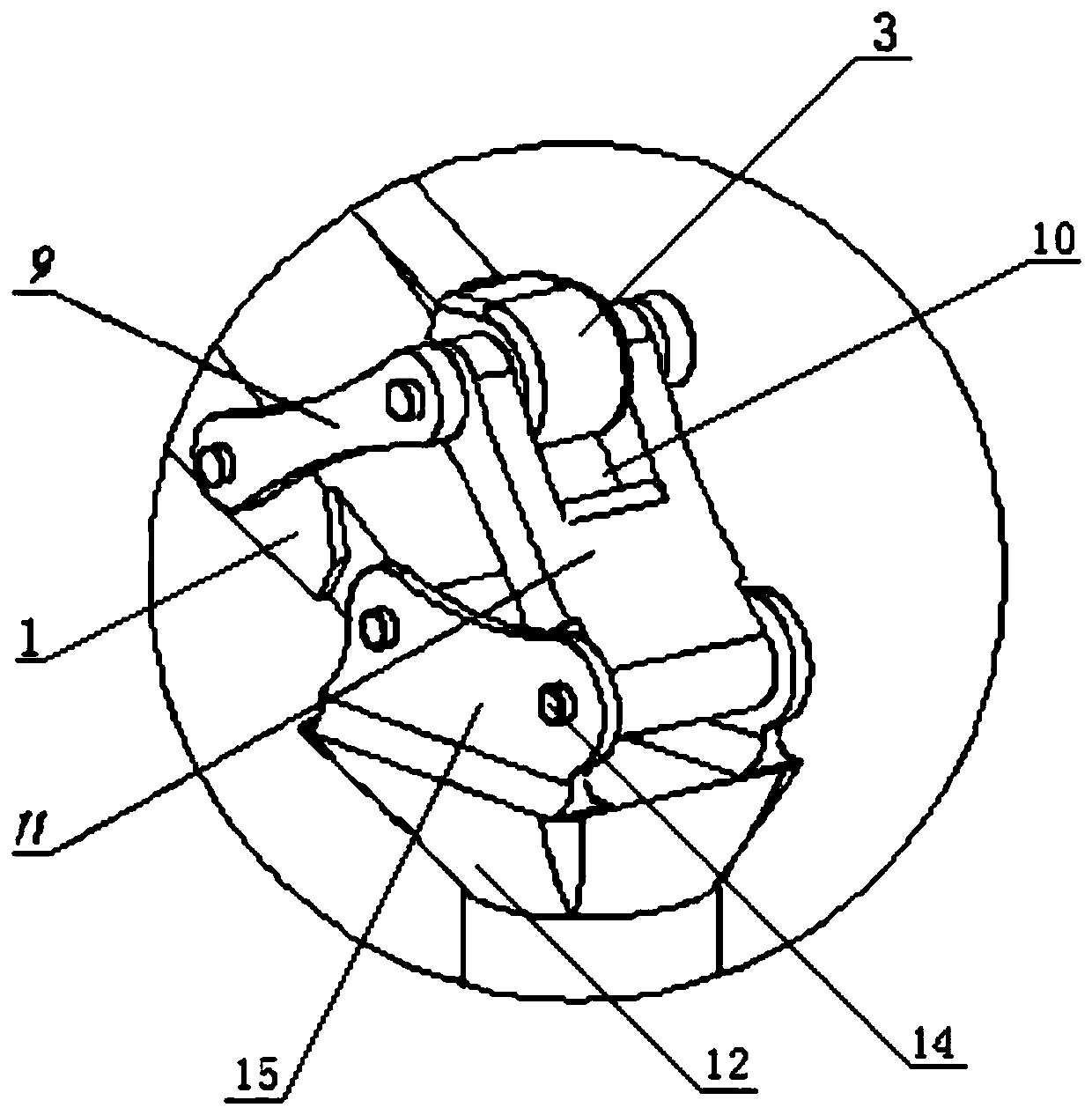 River channel dredging grab bucket device