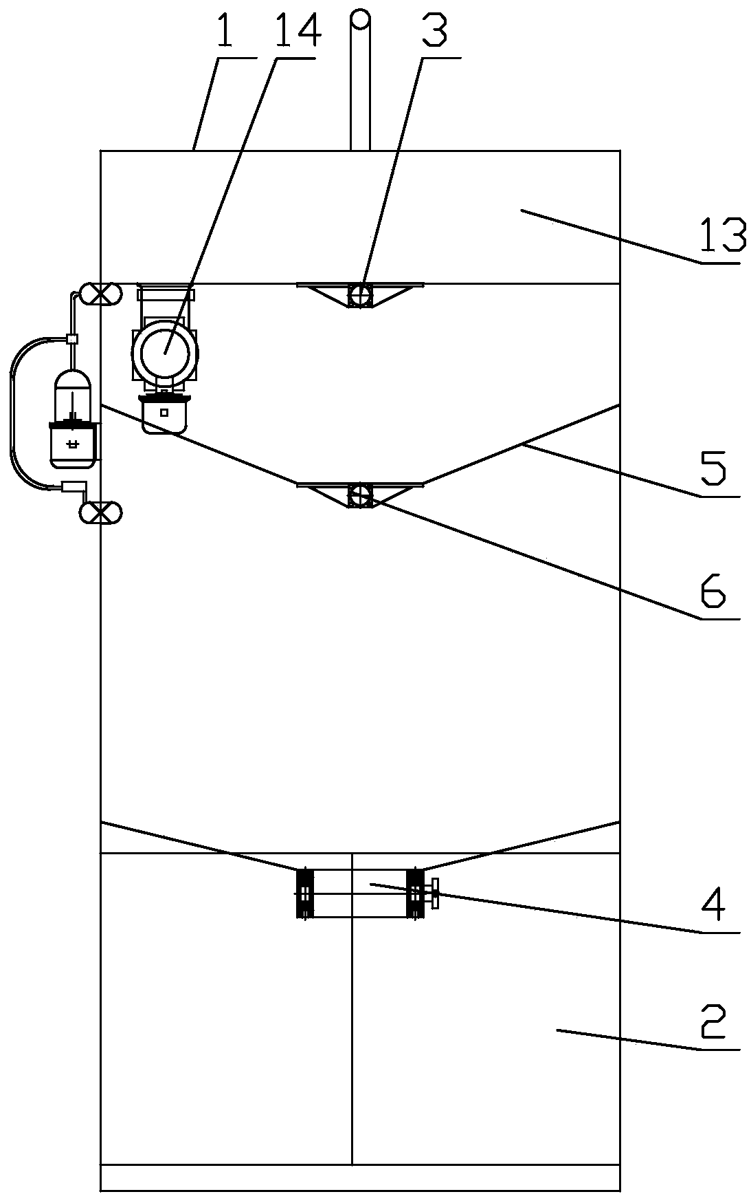 Vacuum seal garbage can with vegetable washing sink arranged at upper part